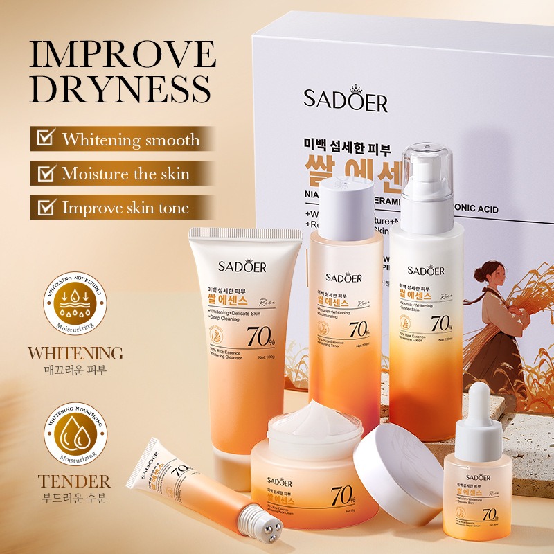 70% рис, увлажняющий уход за к – обзор и цена Luxury Skincare Kit